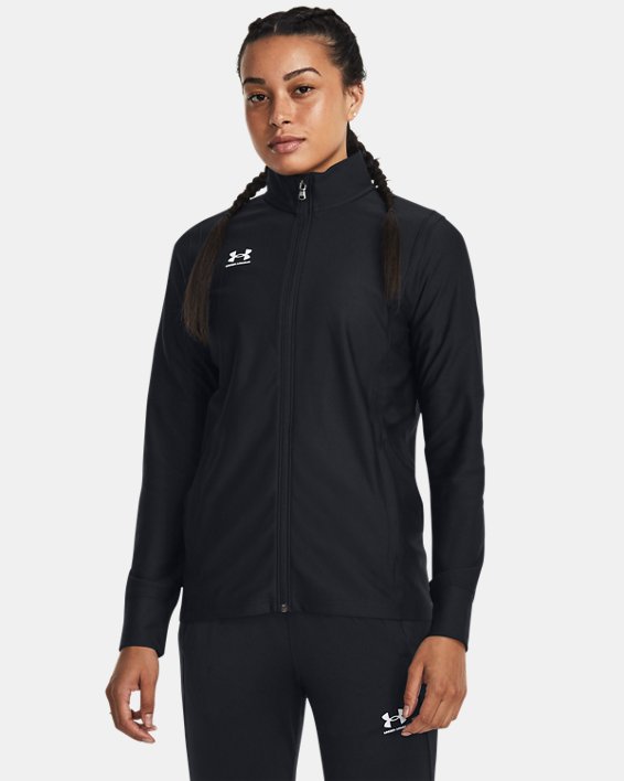 Women's UA Challenger Track Jacket, Black, pdpMainDesktop image number 0